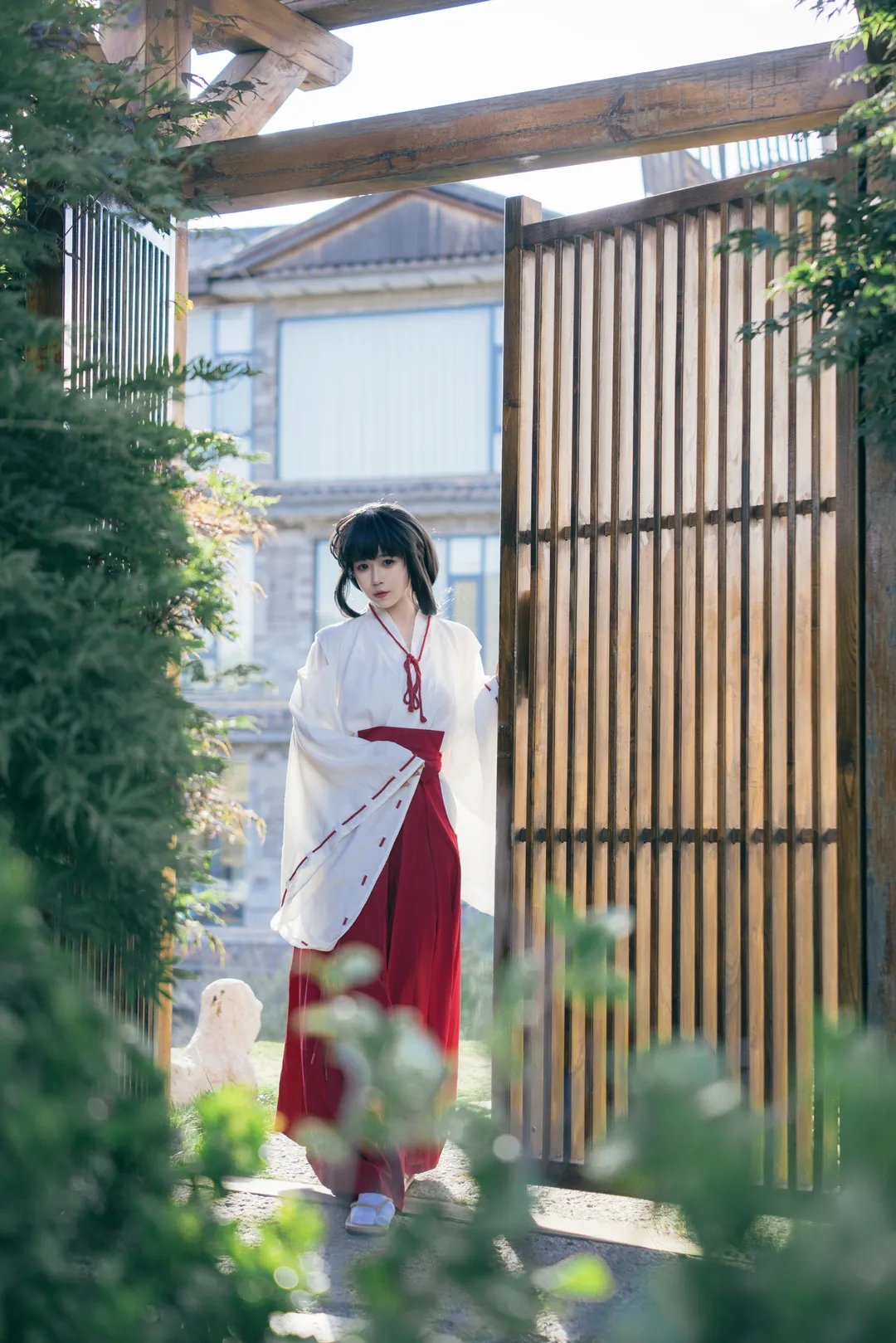 cosplay摄影, 桔梗cos, 犬夜叉, 和风巫女, 水景摄影 - 第7张