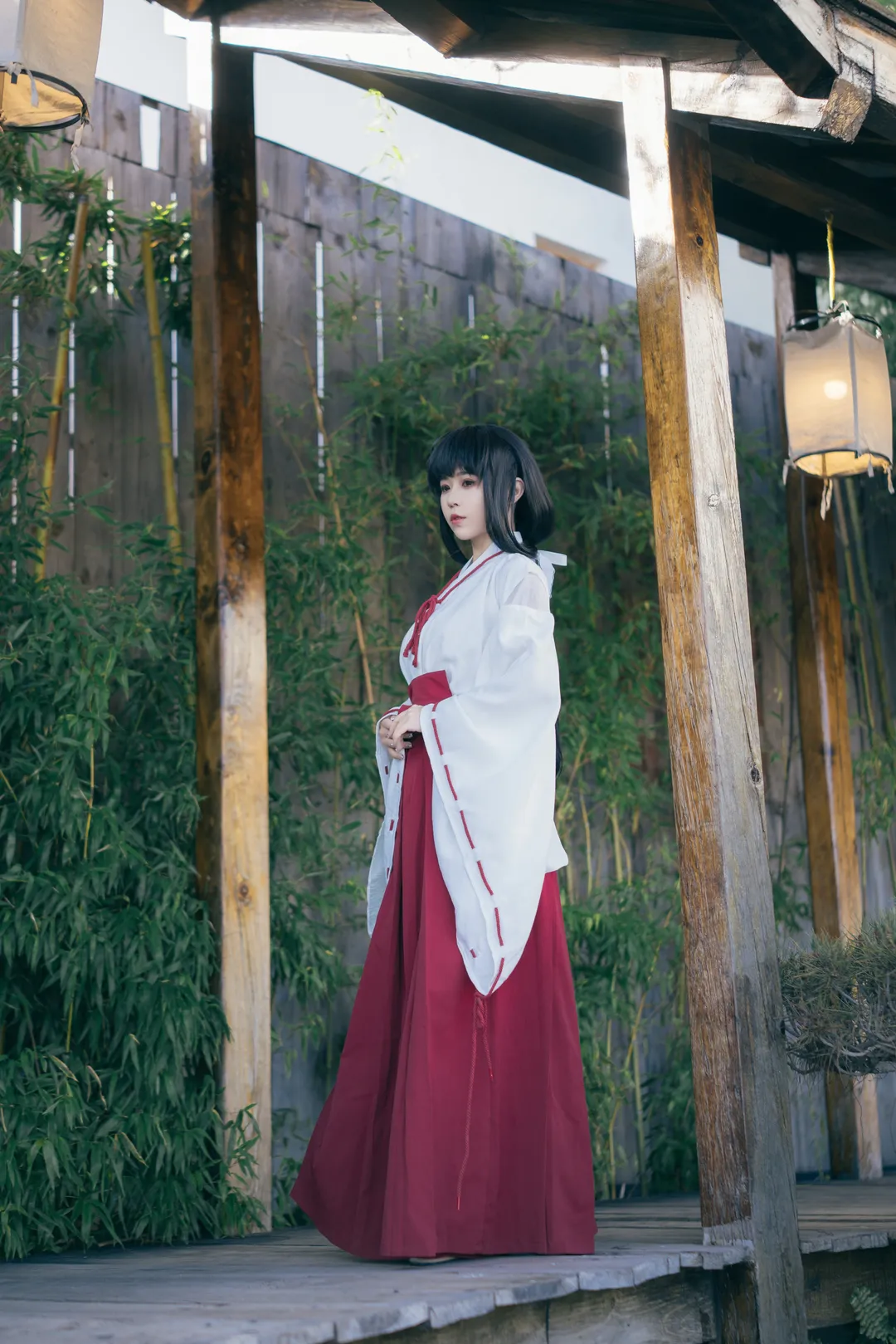 cosplay摄影, 桔梗cos, 犬夜叉, 和风巫女, 水景摄影 - 第8张