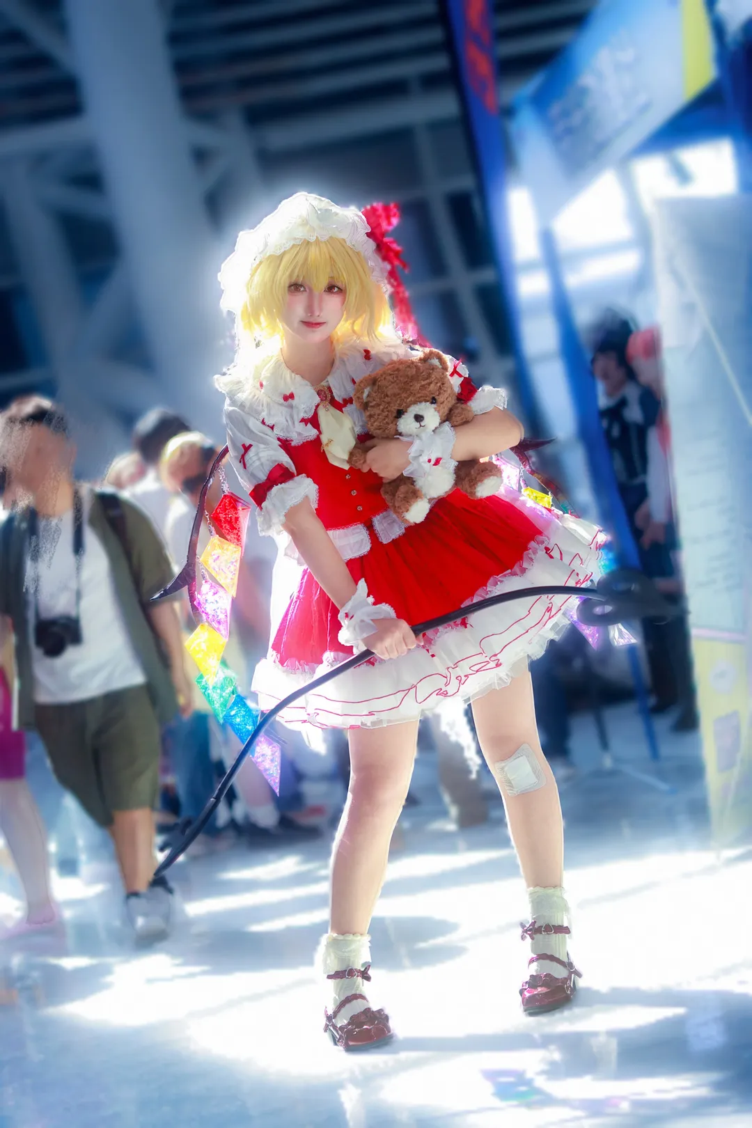 東方project, 漫展返圖, 芙蘭朵露cos, 逆光人像, 芙蘭日