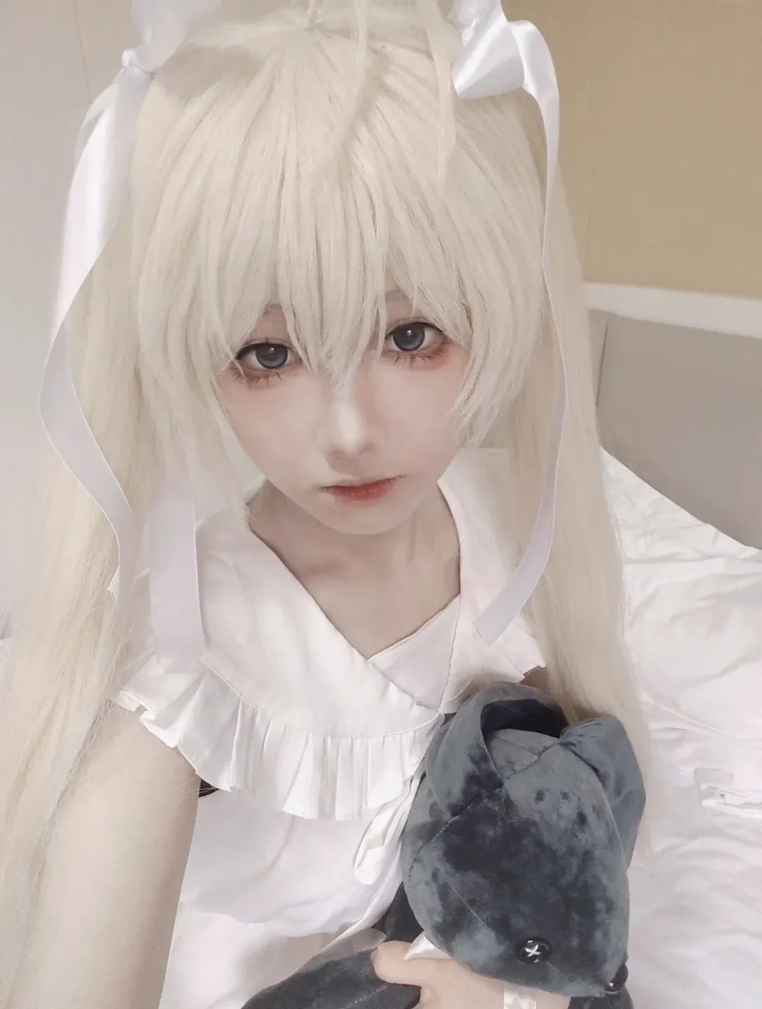 春日野穹 コスプレ, ヨスガノソラ, 二次元コスプレ, 白髪ツインテール, コスプレ日常 - 3枚目