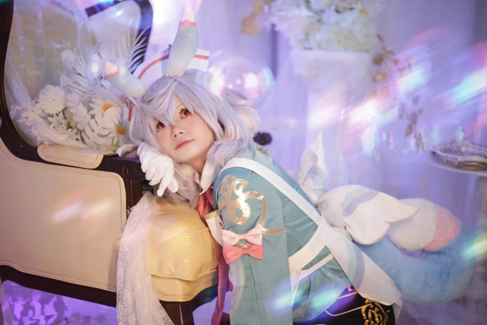 原神, 希格雯cos, cosplay摄影, 梦幻少女风, 二次元棚拍 - 第1张