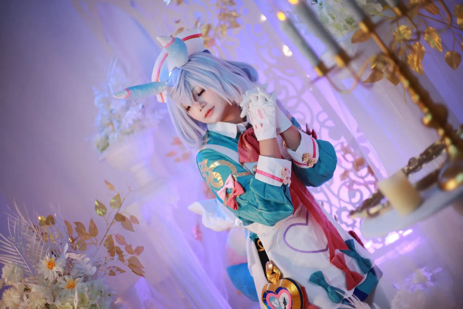 原神, 希格雯cos, cosplay摄影, 梦幻少女风, 二次元棚拍 - 第4张