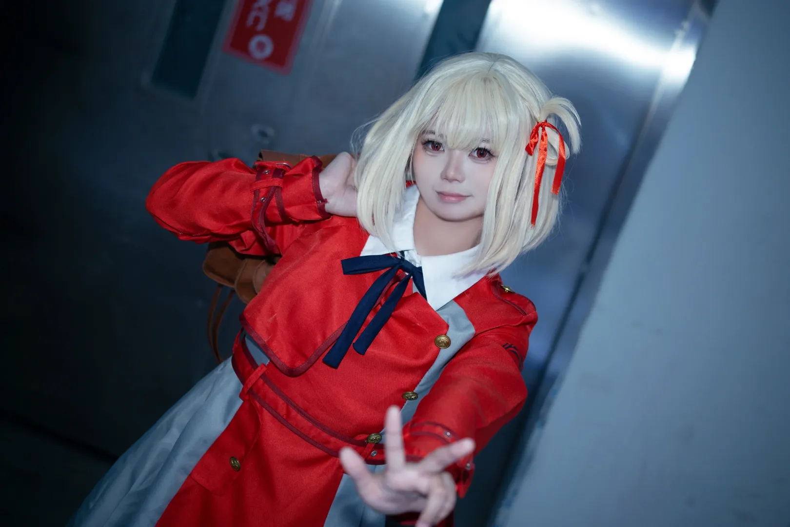 外景摄影, cosplay穿搭, 动漫角色扮演, 锦木千束cos, 莉可莉丝 - 第5张