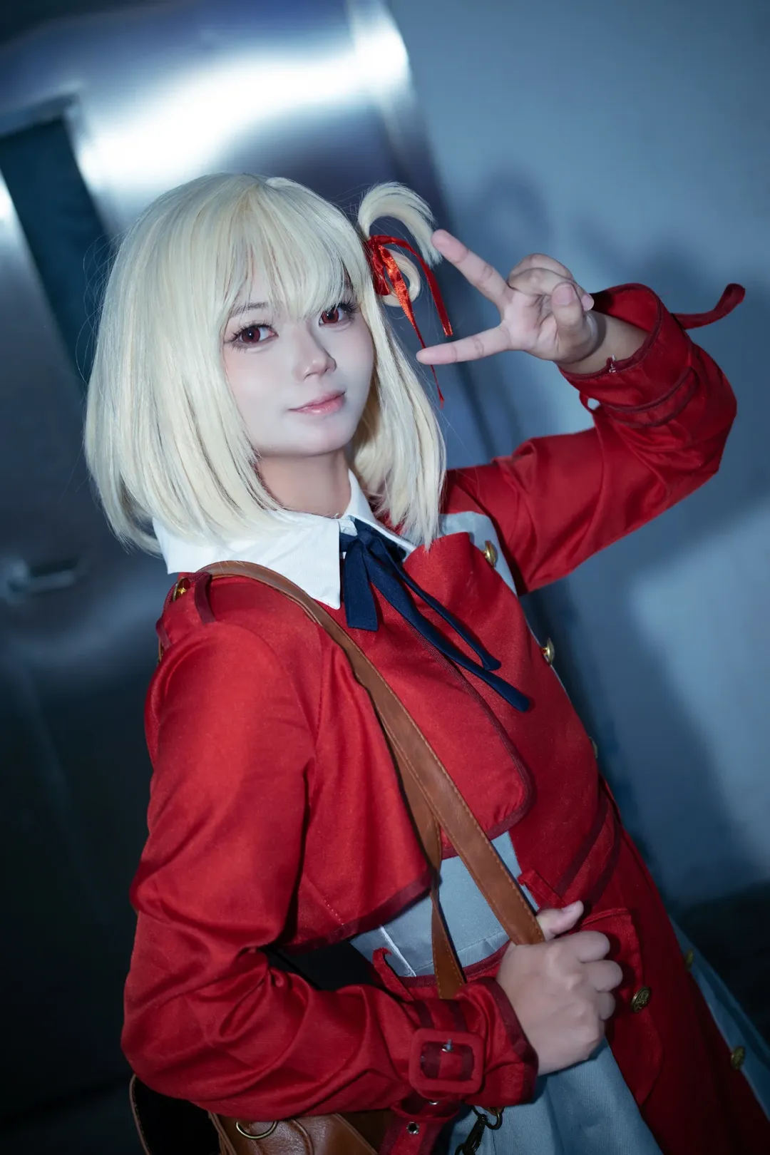 外景摄影, cosplay穿搭, 动漫角色扮演, 锦木千束cos, 莉可莉丝 - 第6张