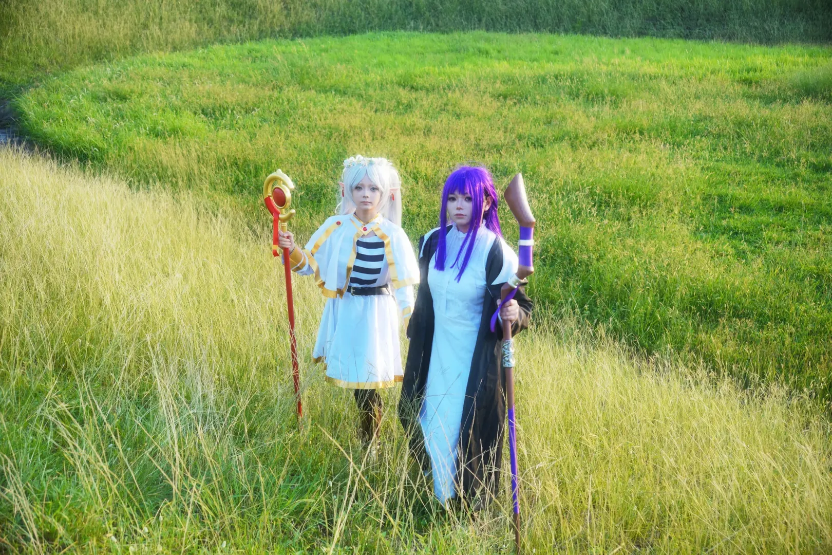 葬送的芙莉莲, 芙莉莲cos, cosplay正片, 精灵耳造型, 魔法杖道具 - 第2张