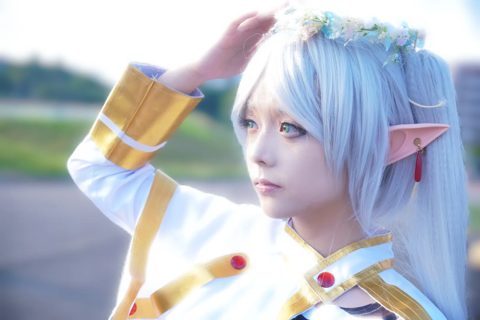 葬送的芙莉莲, 芙莉莲cos, cosplay正片, 精灵耳造型, 魔法杖道具 - 第7张
