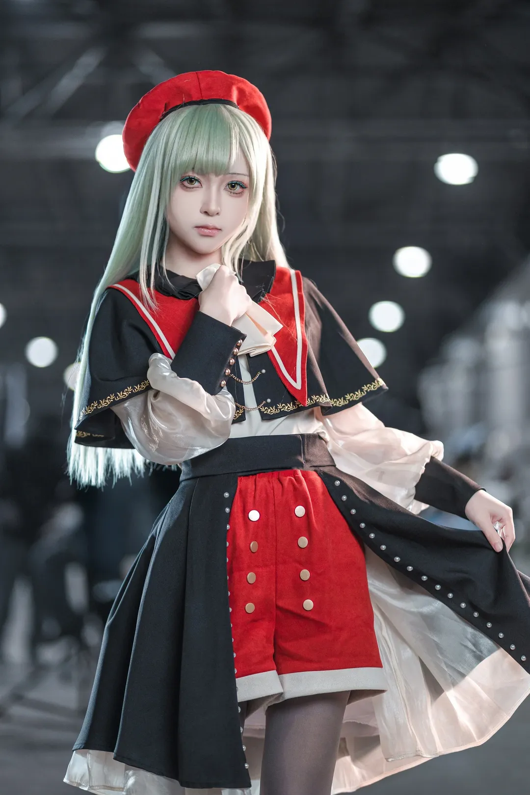 cosplay, 漫展摄影, Ave Mujica, 若叶睦cos, 贝雷帽穿搭
