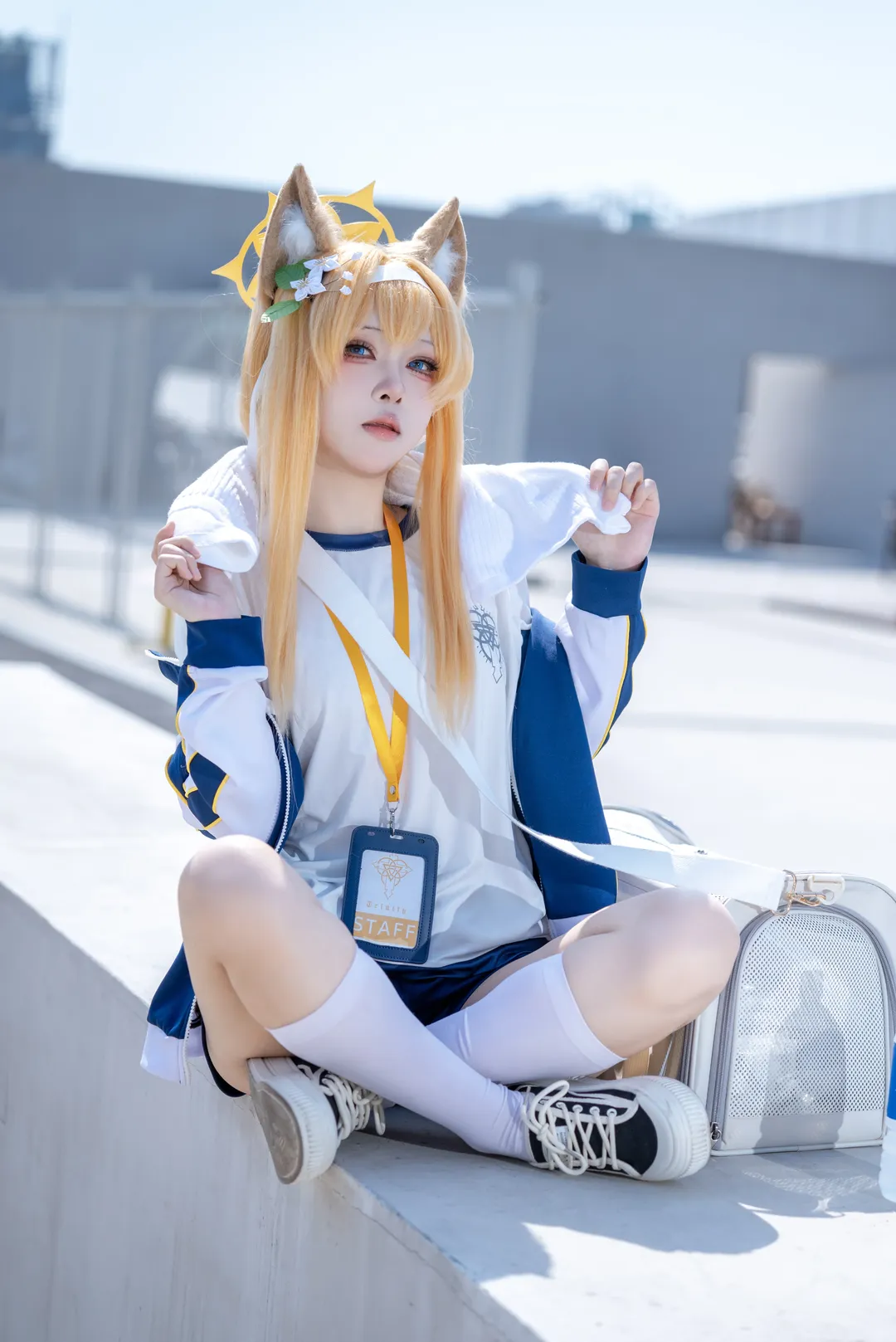 蔚蓝档案, 户外cosplay, 伊落玛丽cos, 运动风cos, 体操玛丽 - 第2张