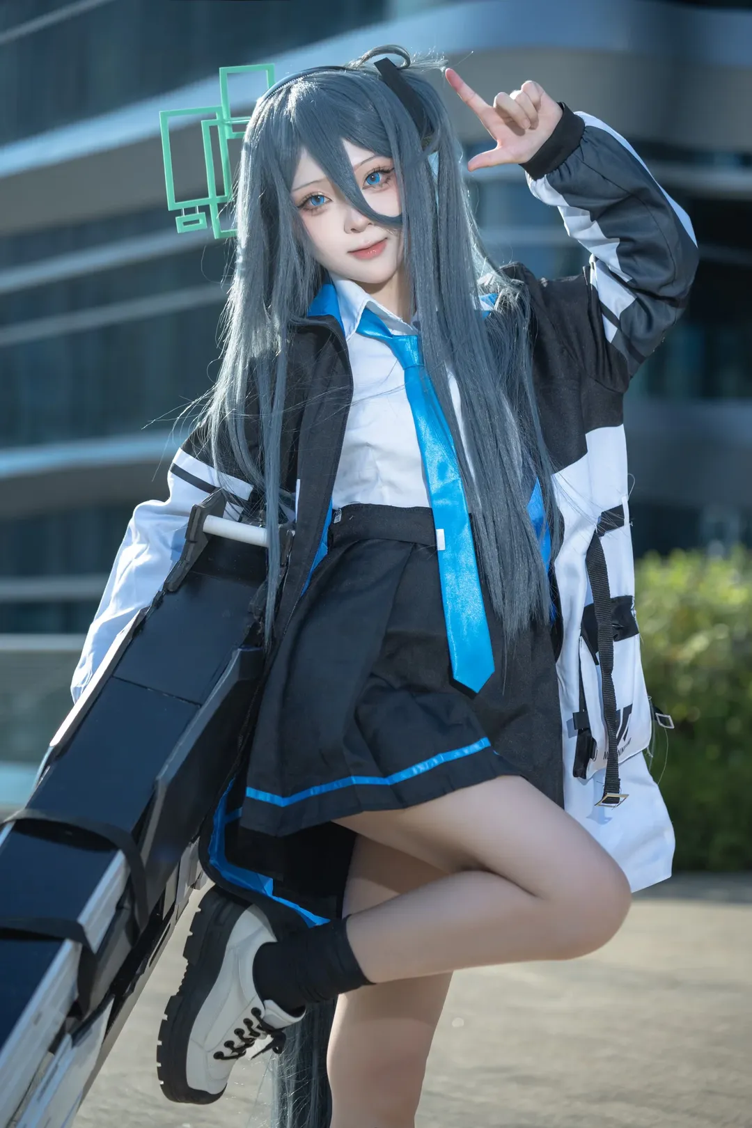 ブルーアーカイブ, イベント写真, 屋外ポートレート, 天童アリス コスプレ, 逆光の雰囲気