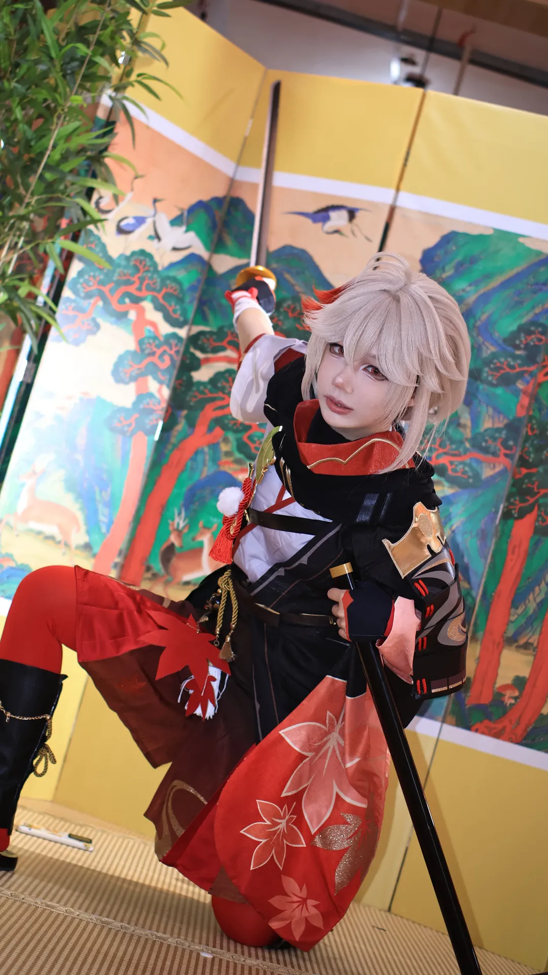 原神, 和風撮影, 二次元コスプレ, 楓原万葉コスプレ, 剣客の写真撮影