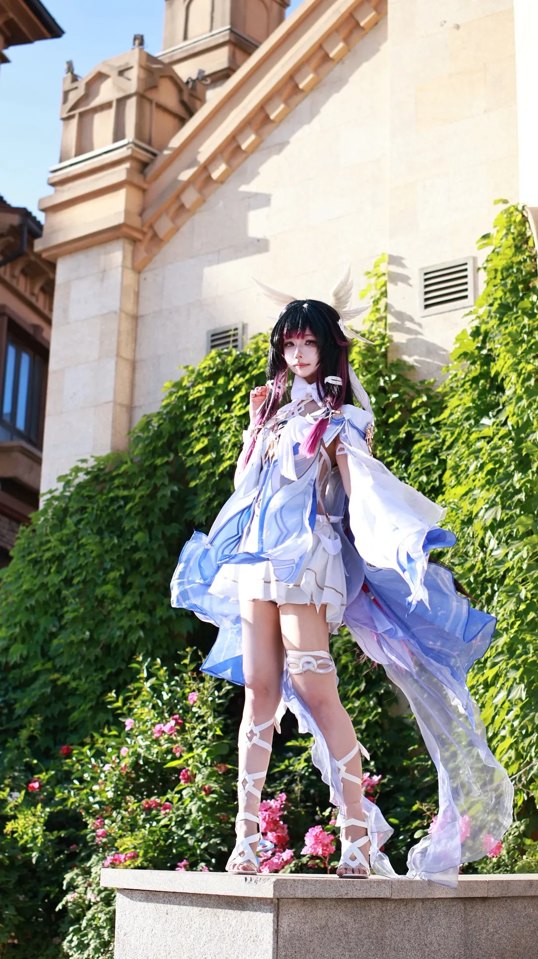 原神, 哥伦比娅cos, 二次元摄影, 户外cosplay, 少女cos