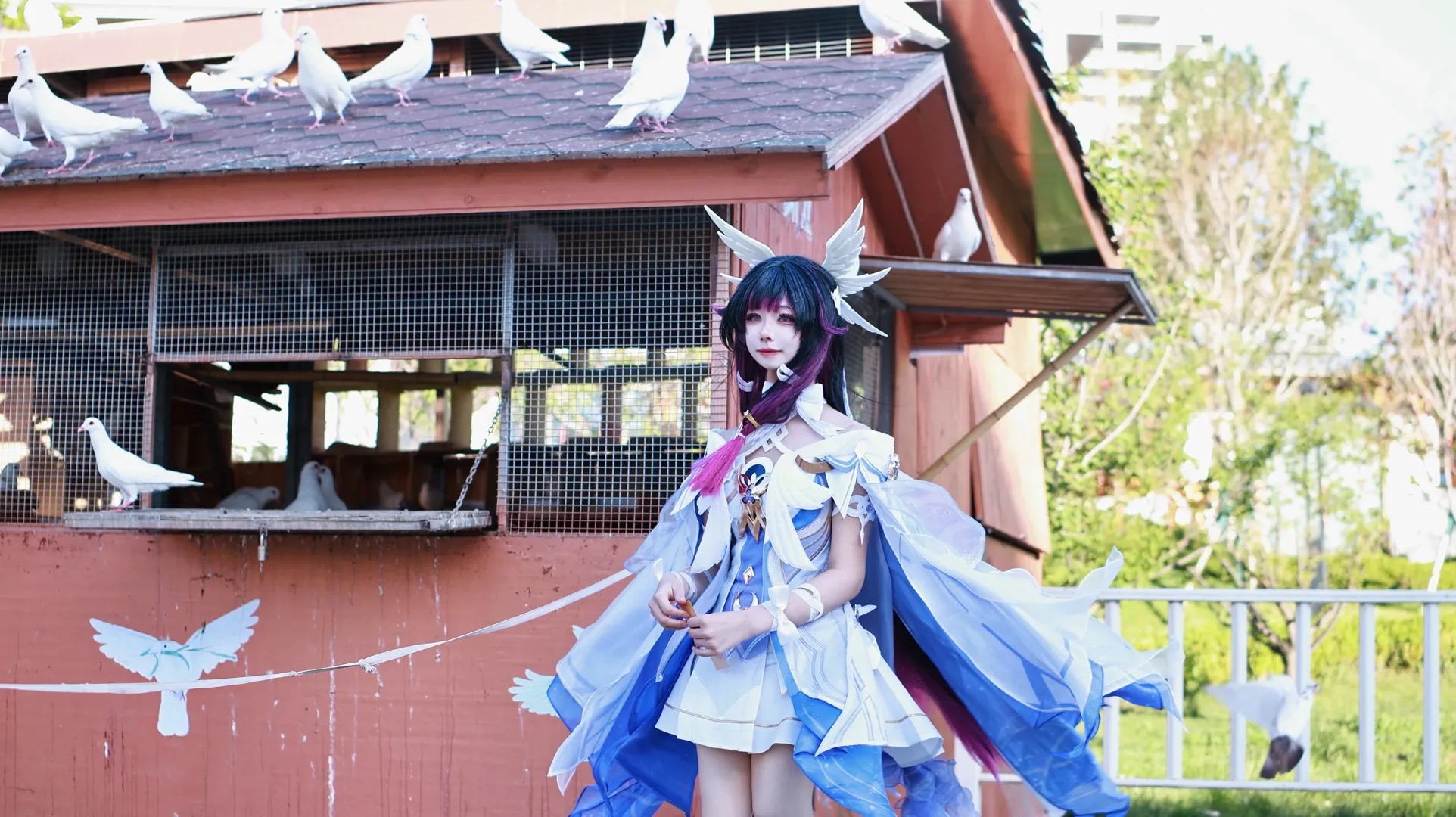 原神, 哥伦比娅cos, 二次元摄影, 户外cosplay, 少女cos - 第3张