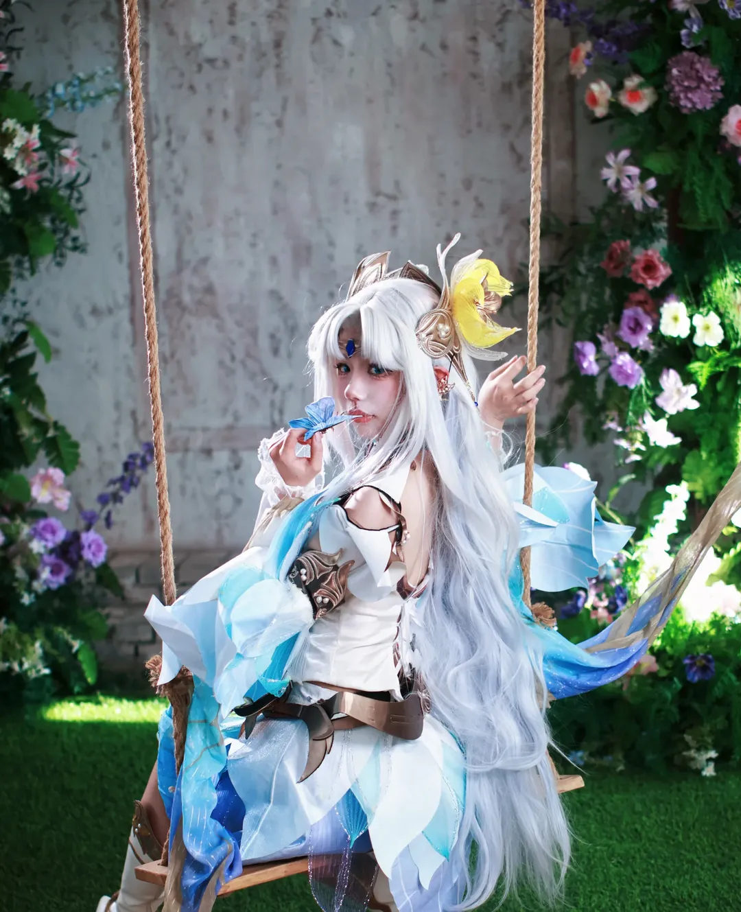 cosplay, 王者荣耀, 貂蝉cos, 金色仲夏夜之梦, 秋千cos - 第4张