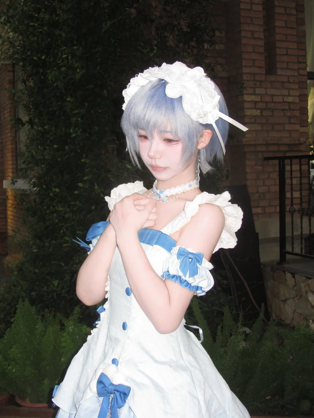 綾波レイコスプレ, 夜景ポートレート, 新世紀エヴァンゲリオン, コスプレ撮影, キャラクターの独自設定