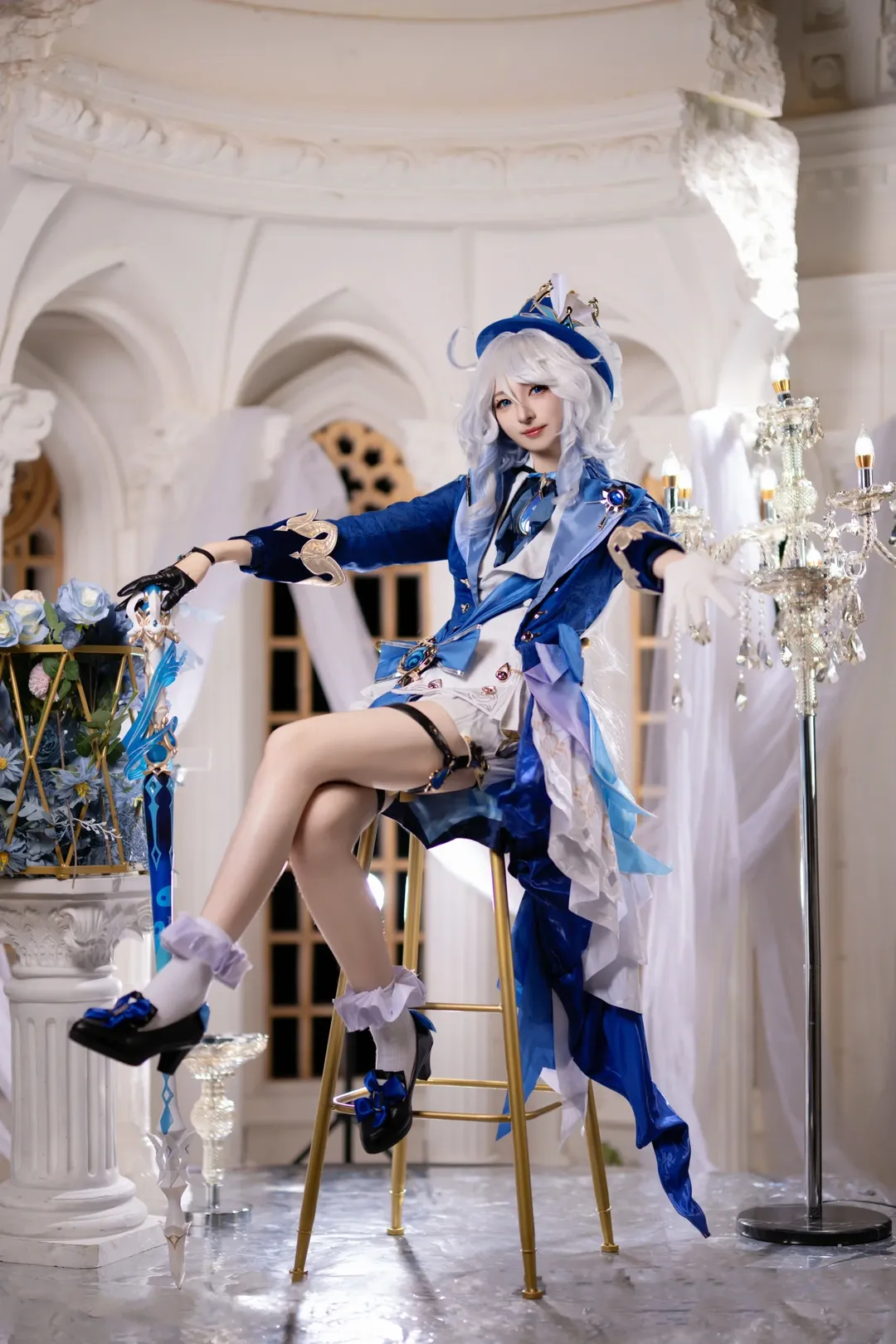 原神, フリーナ コスプレ, フォンテーヌ, 水の女神, コスプレ日常