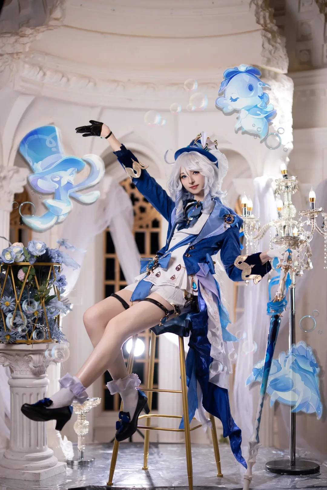 原神, 芙宁娜cos, 枫丹, 水神, cosplay日常 - 第3张