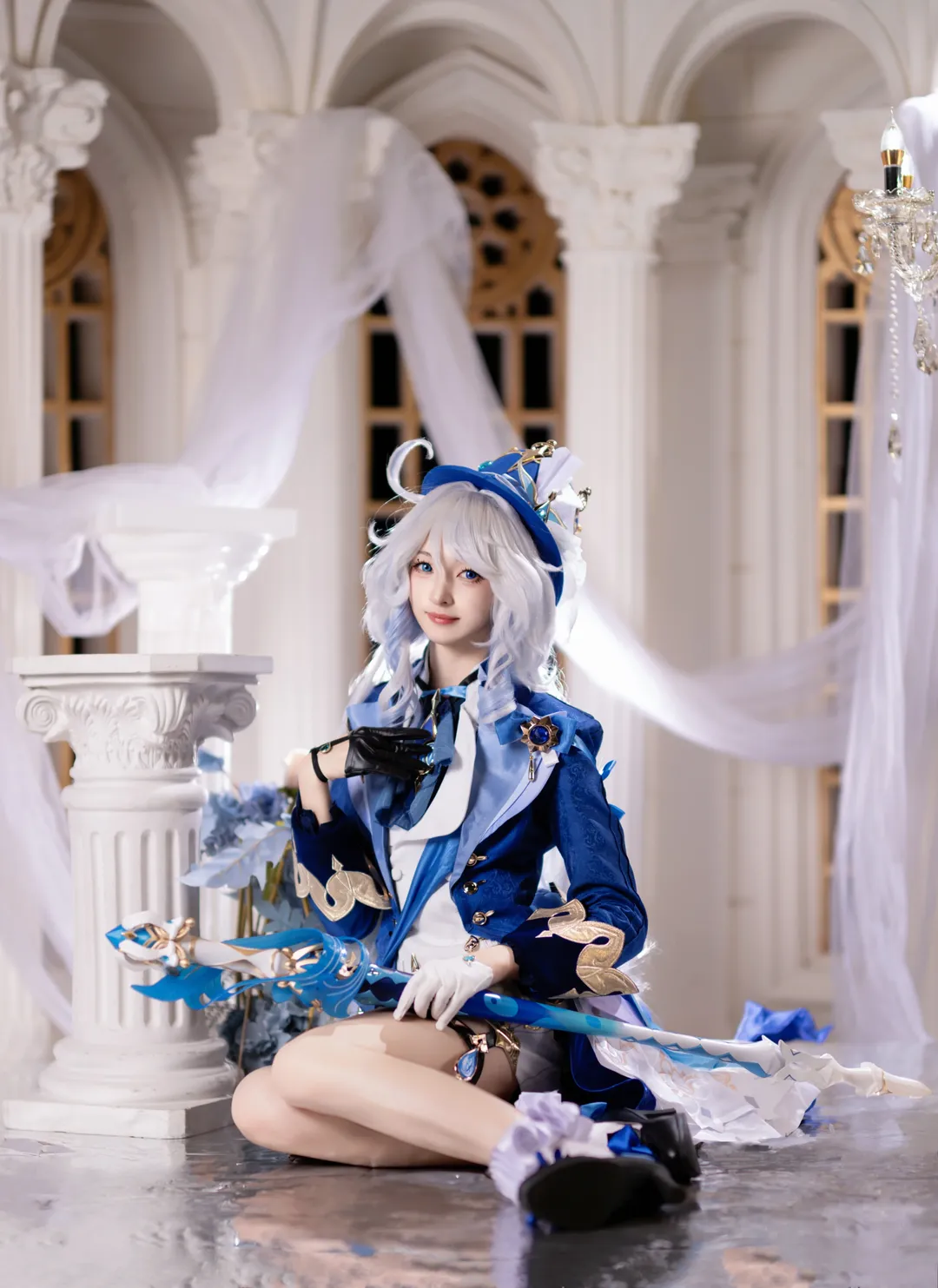原神, 芙宁娜cos, 枫丹, 水神, cosplay日常 - 第6张