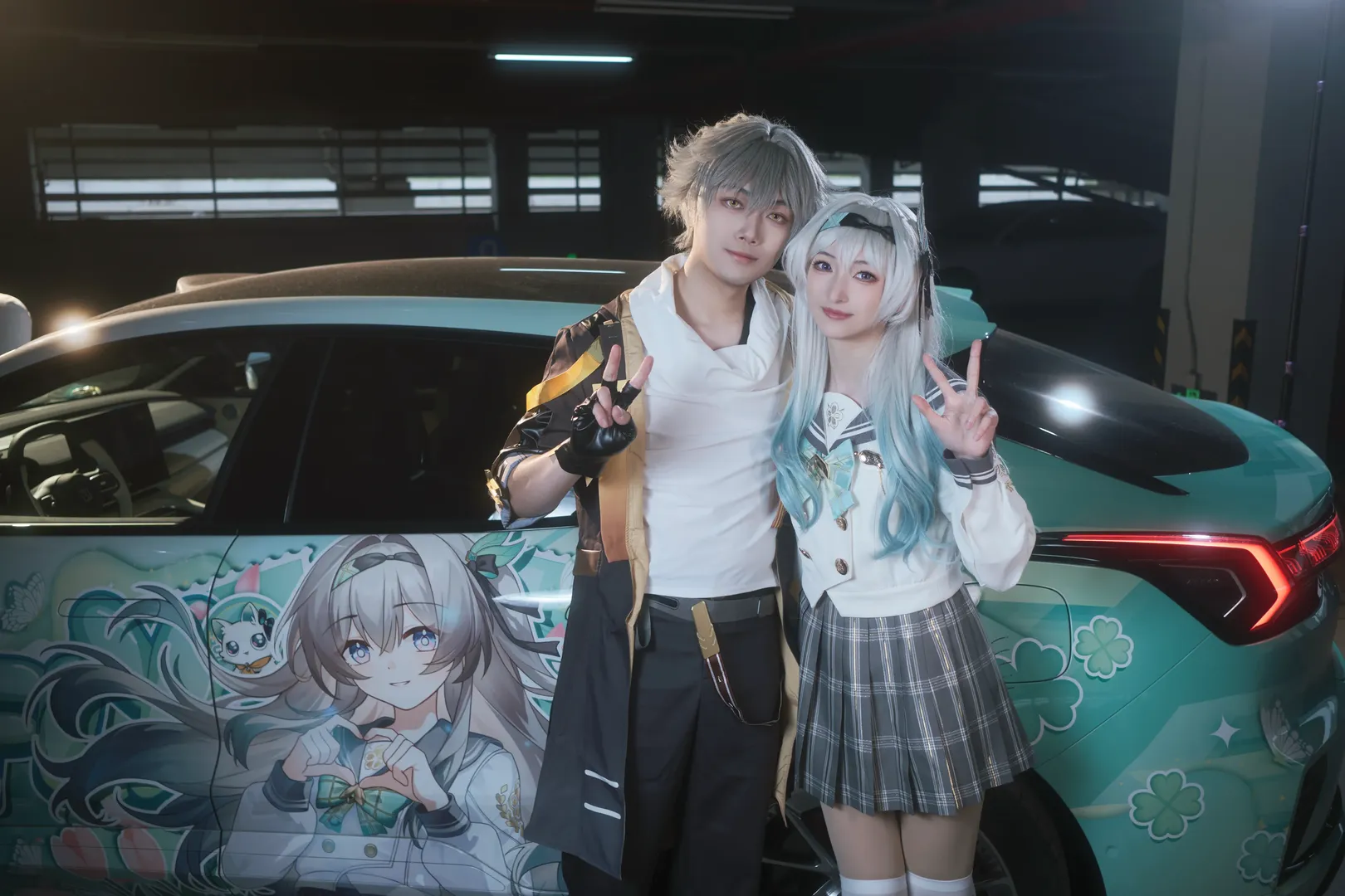 崩坏星穹铁道, 流萤cos, 痛车, cosplay分享, 车库摄影 - 第3张