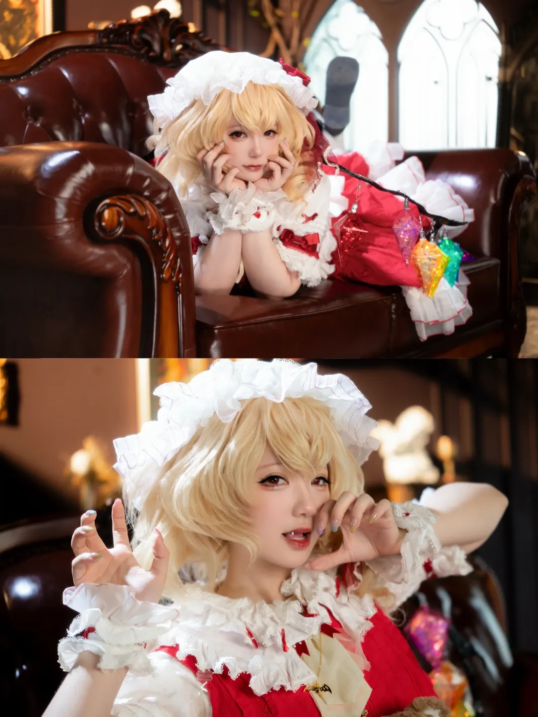 東方Project, 紅魔館, 二次元コスプレ, フランドール・スカーレット コスプレ, レトロな写真 - 3枚目
