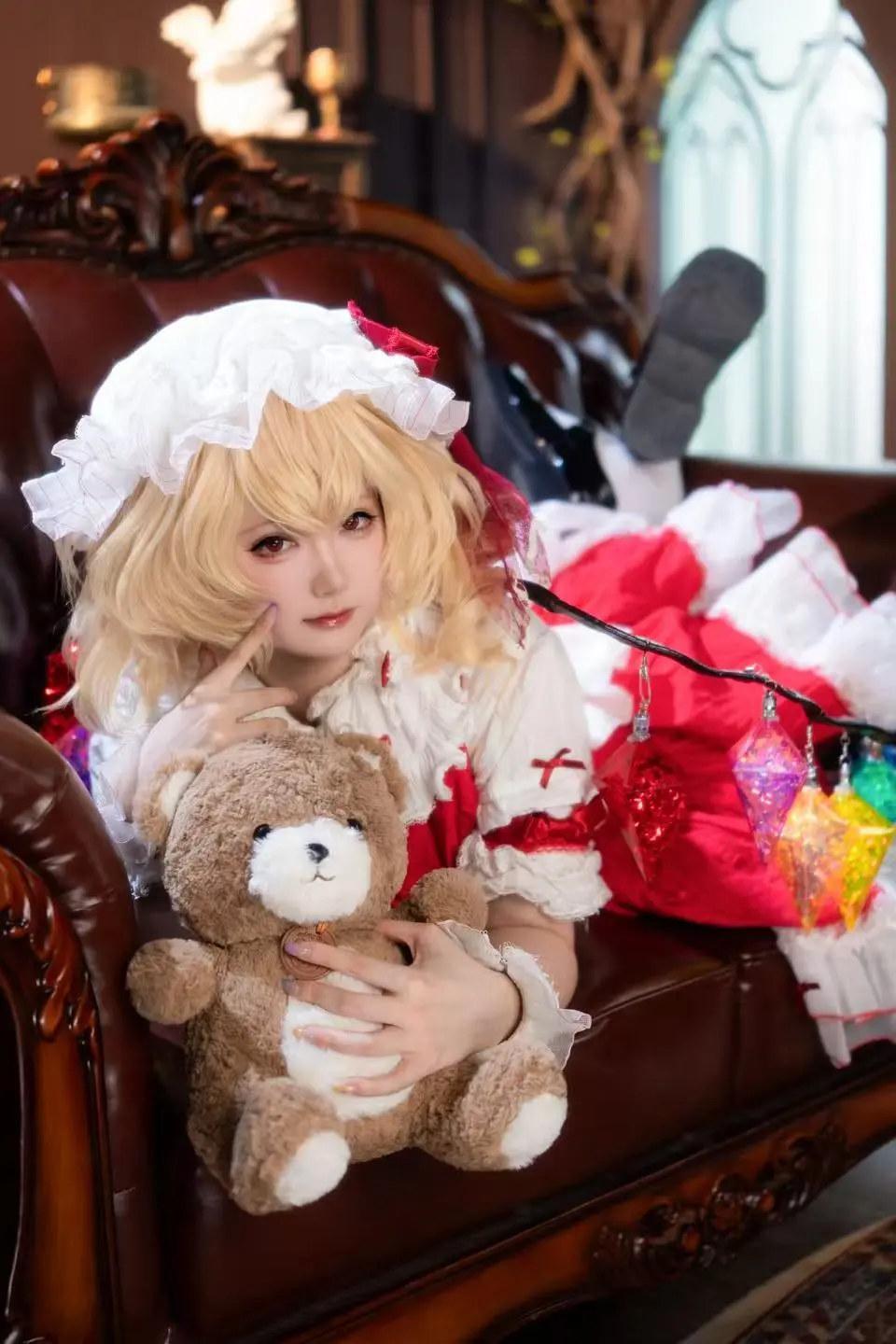 東方Project, 紅魔館, 二次元コスプレ, フランドール・スカーレット コスプレ, レトロな写真 - 4枚目