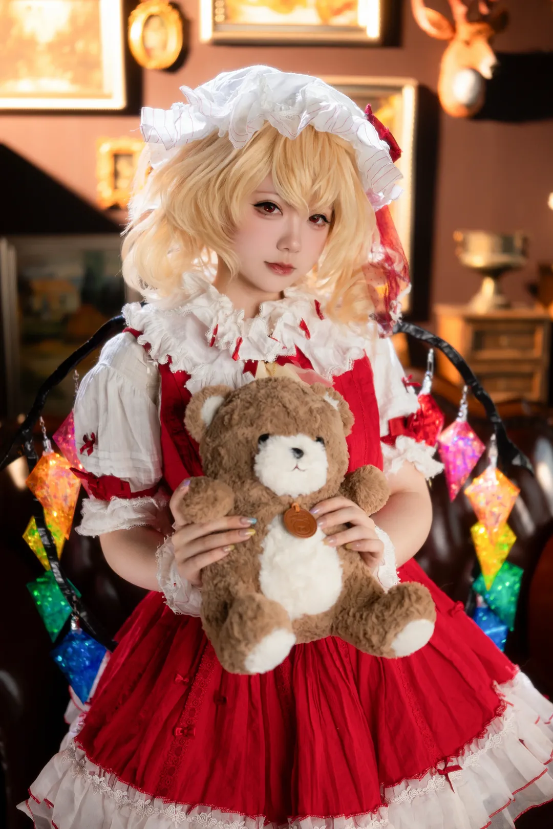 東方Project, 紅魔館, 二次元コスプレ, フランドール・スカーレット コスプレ, レトロな写真 - 7枚目