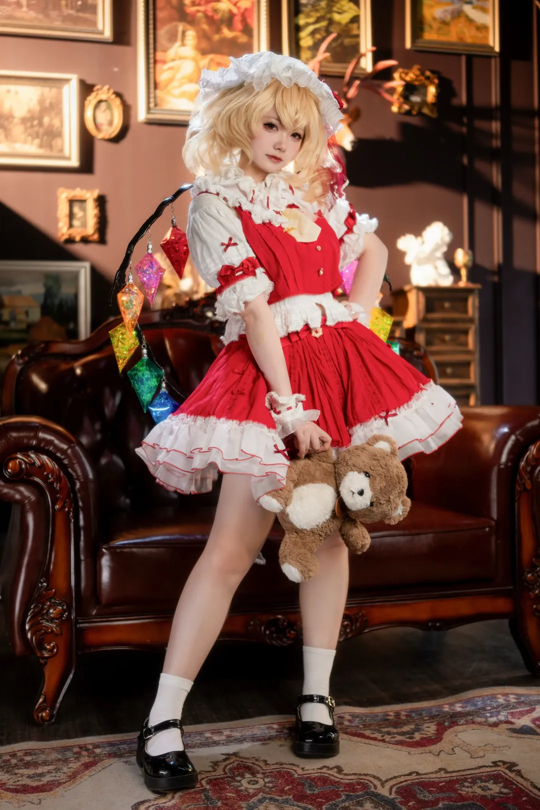 東方Project, 紅魔館, 二次元コスプレ, フランドール・スカーレット コスプレ, レトロな写真 - 8枚目