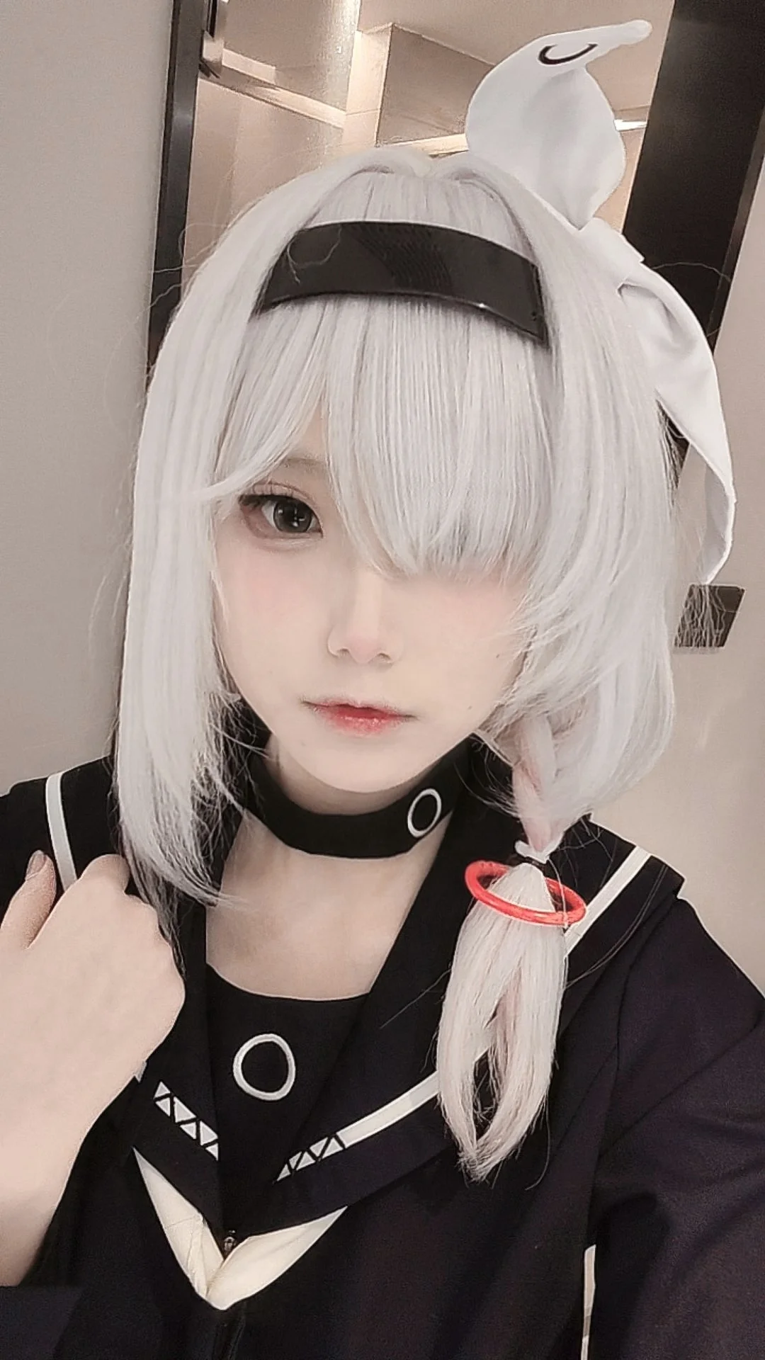 蔚蓝档案, 漫展返图, 二次元cosplay, 普拉娜cos, 白毛角色