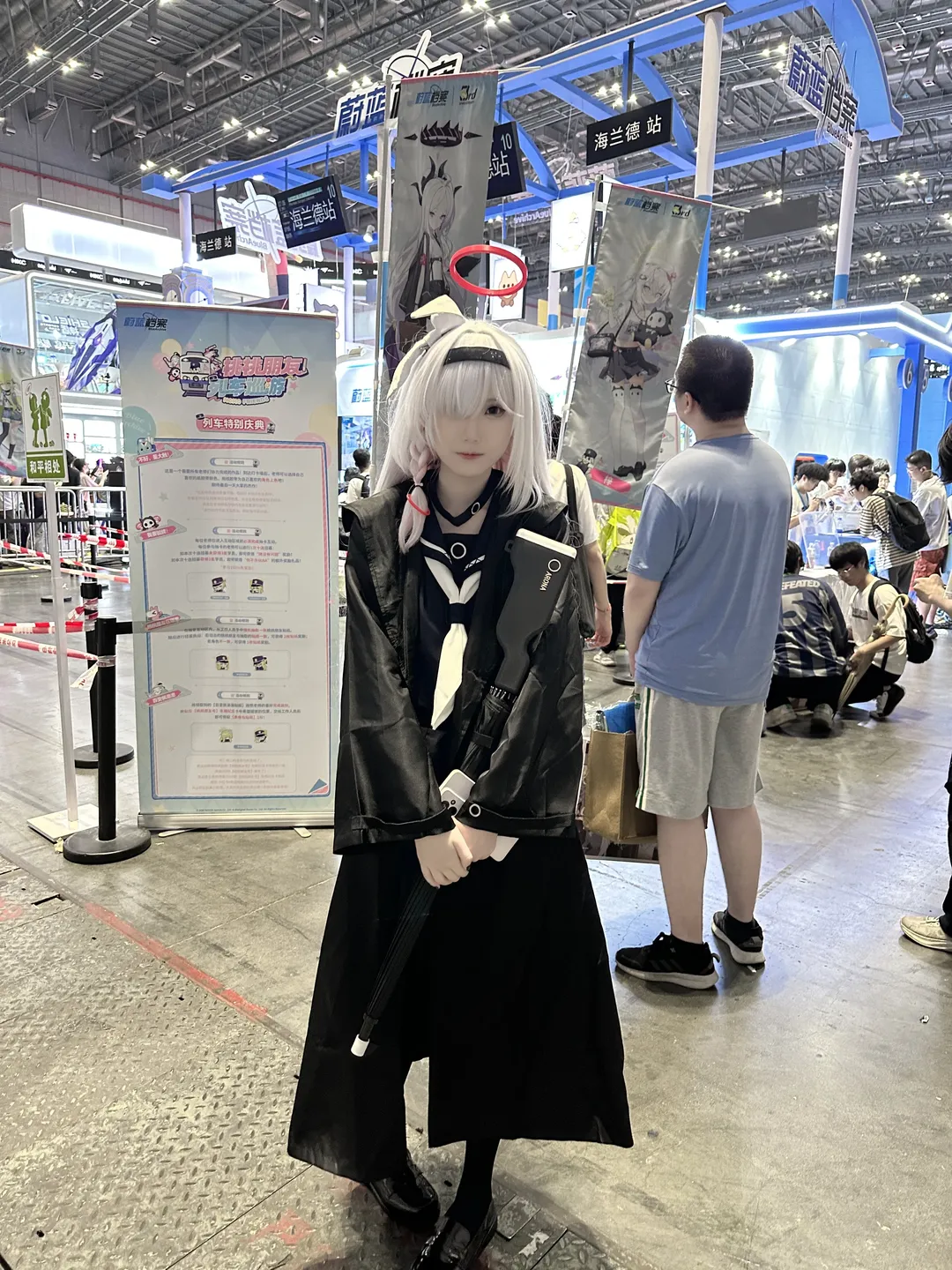 蔚蓝档案, 漫展返图, 二次元cosplay, 普拉娜cos, 白毛角色 - 第2张