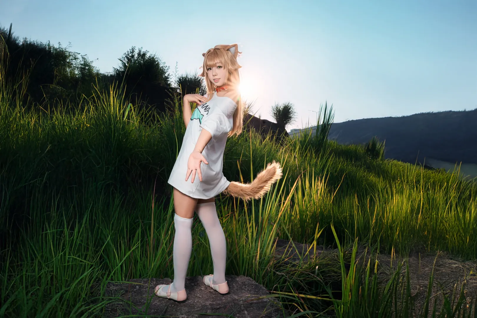 コスプレ, 二次元撮影, 獣耳娘, 屋外ポートレート, 成都での撮影依頼 - 4枚目