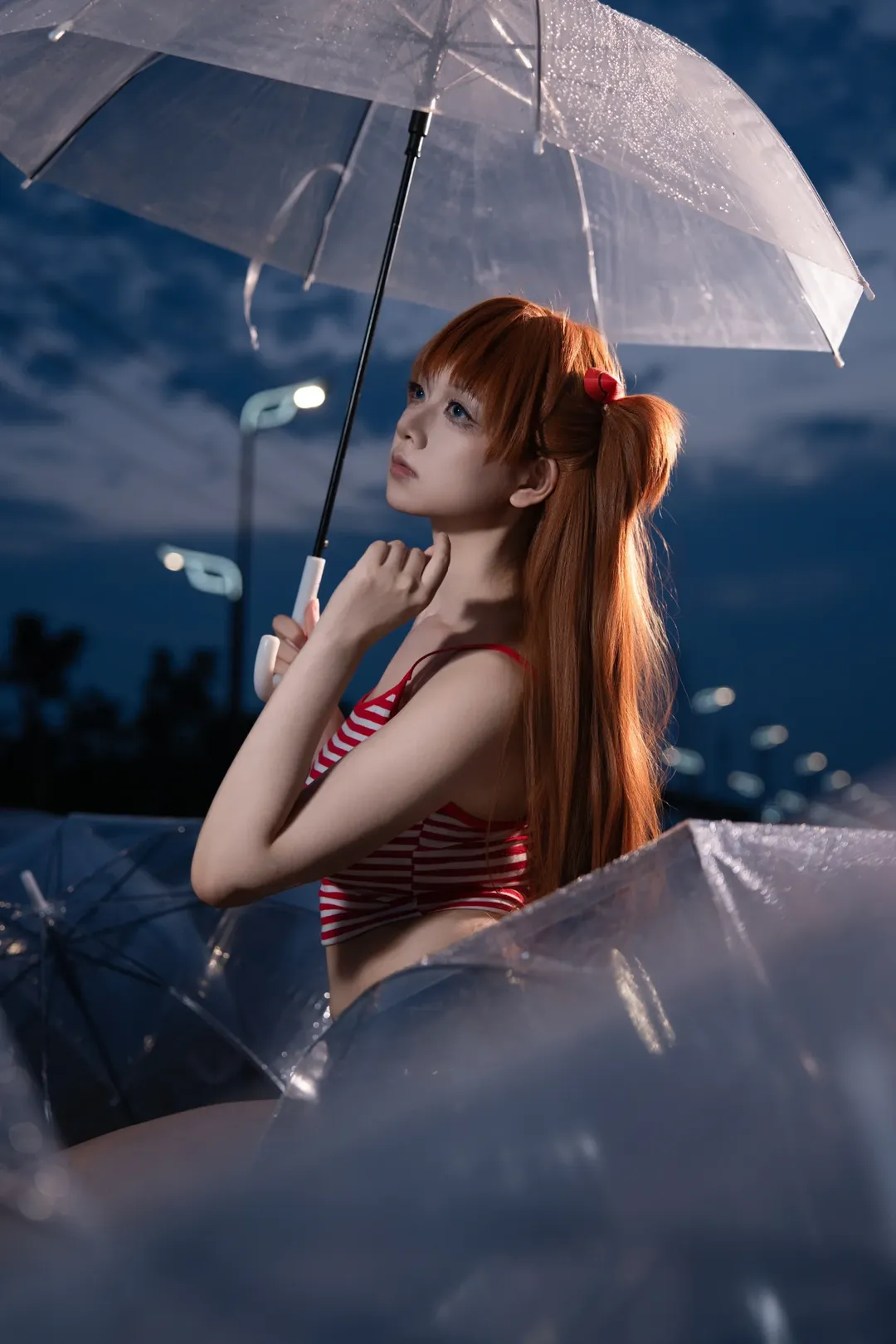 新世紀エヴァンゲリオン, 夜景ポートレート, アスカコスプレ, コスプレ撮影, 成都での撮影依頼 - 4枚目