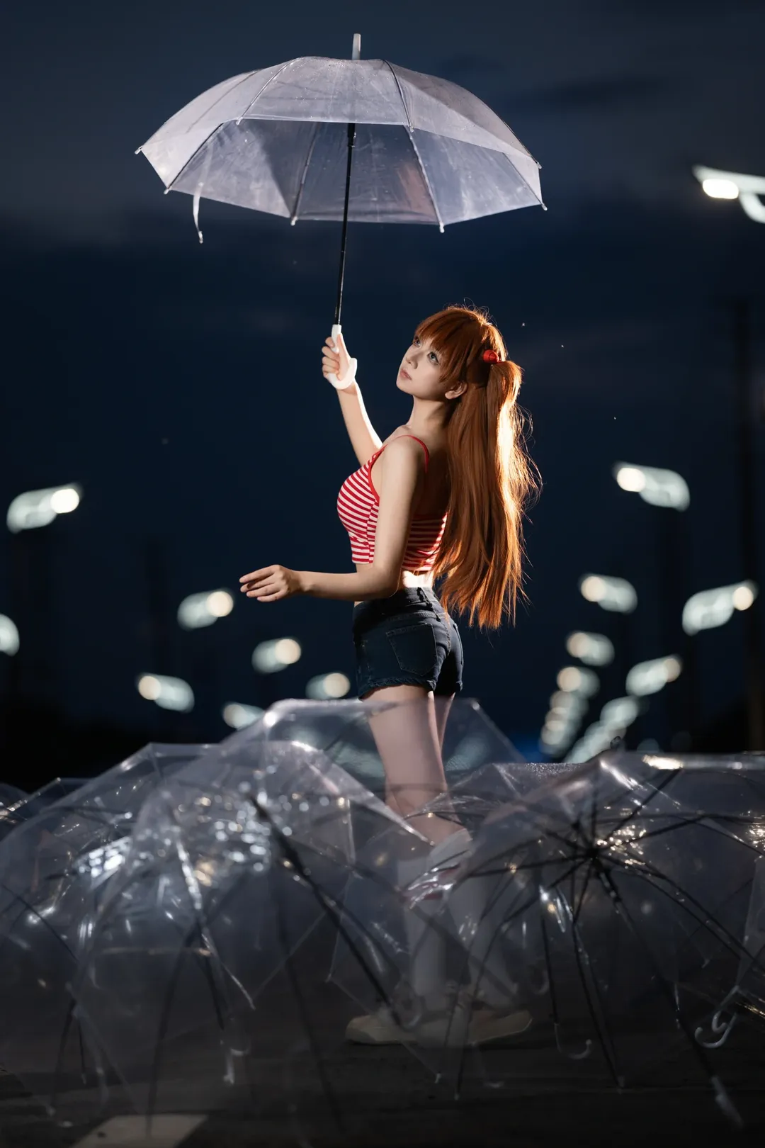 新世紀エヴァンゲリオン, 夜景ポートレート, アスカコスプレ, コスプレ撮影, 成都での撮影依頼 - 7枚目