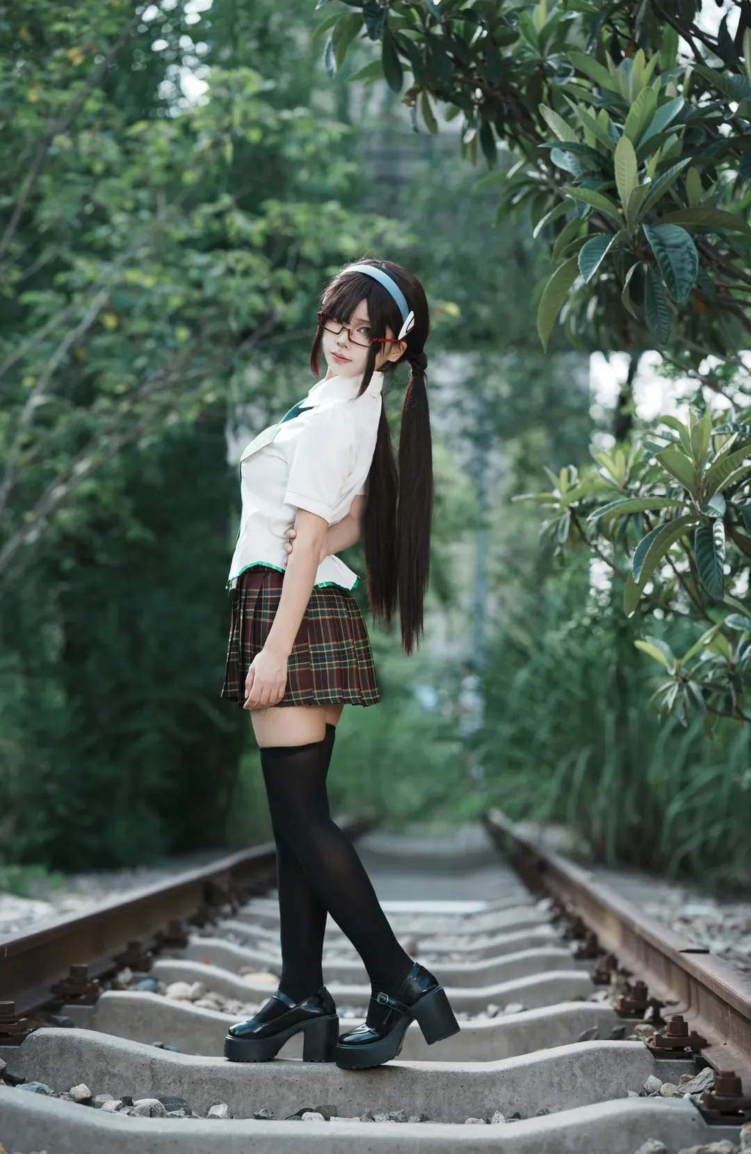 JK制服, 成都约拍, 真希波cos, 工业风场景, 索尼人像 - 第10张