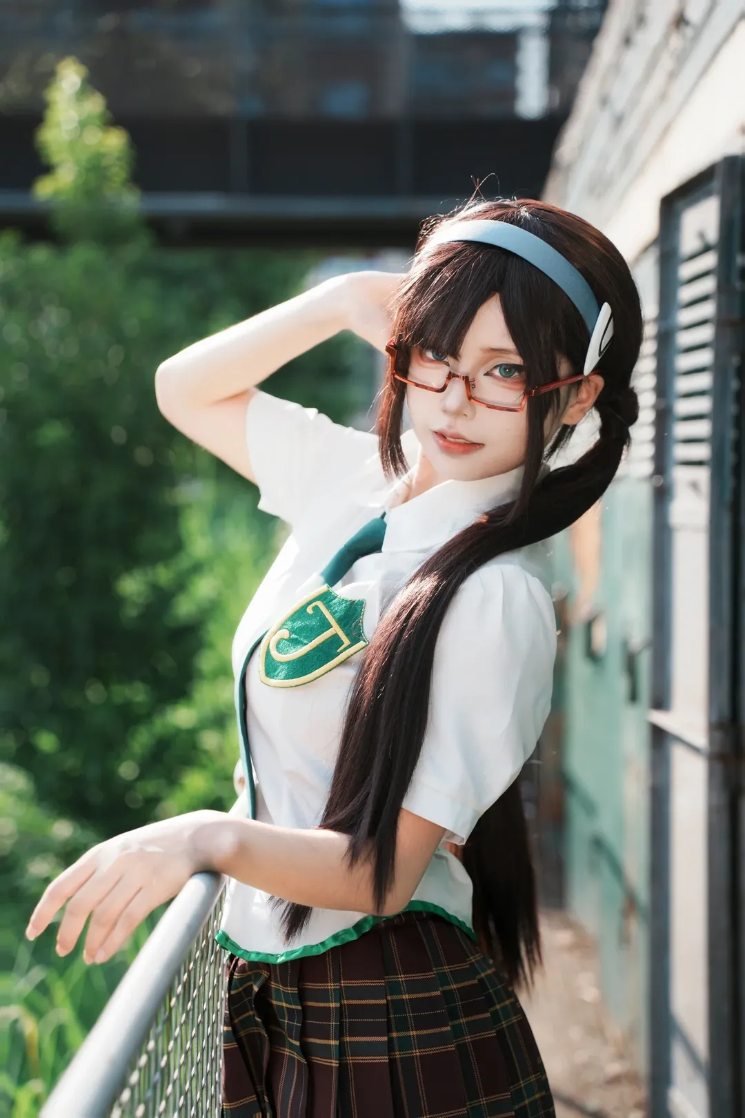 JK制服, 成都での撮影依頼, 真希波マリ コスプレ, インダストリアルスタイルのシーン, ソニー ポートレート