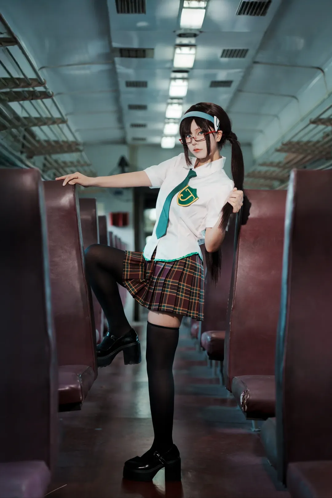 JK制服, 成都约拍, 真希波cos, 工业风场景, 索尼人像 - 第6张