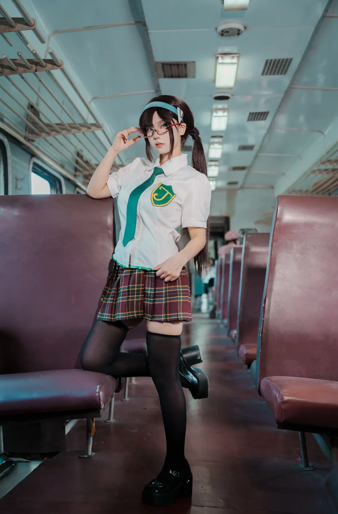 JK制服, 成都约拍, 真希波cos, 工业风场景, 索尼人像 - 第9张