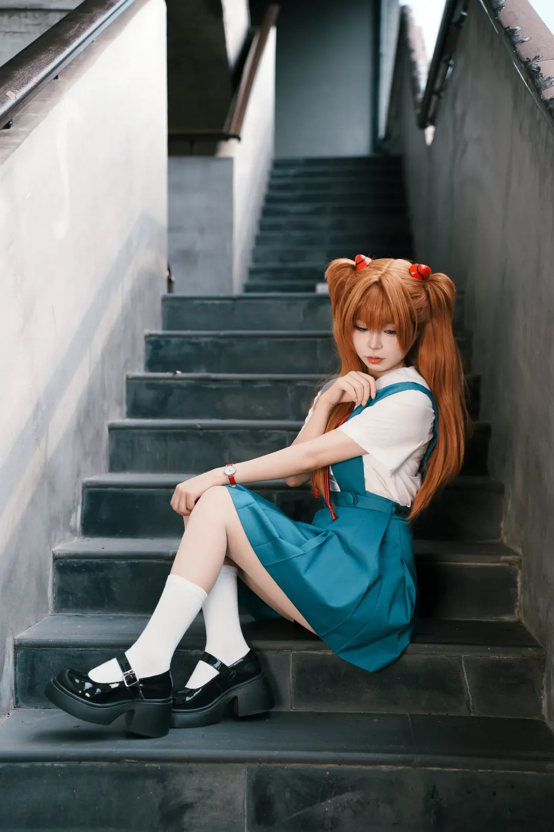 二次元cosplay, EVA, 明日香cos, 数码仿胶片, 成都约拍 - 第5张