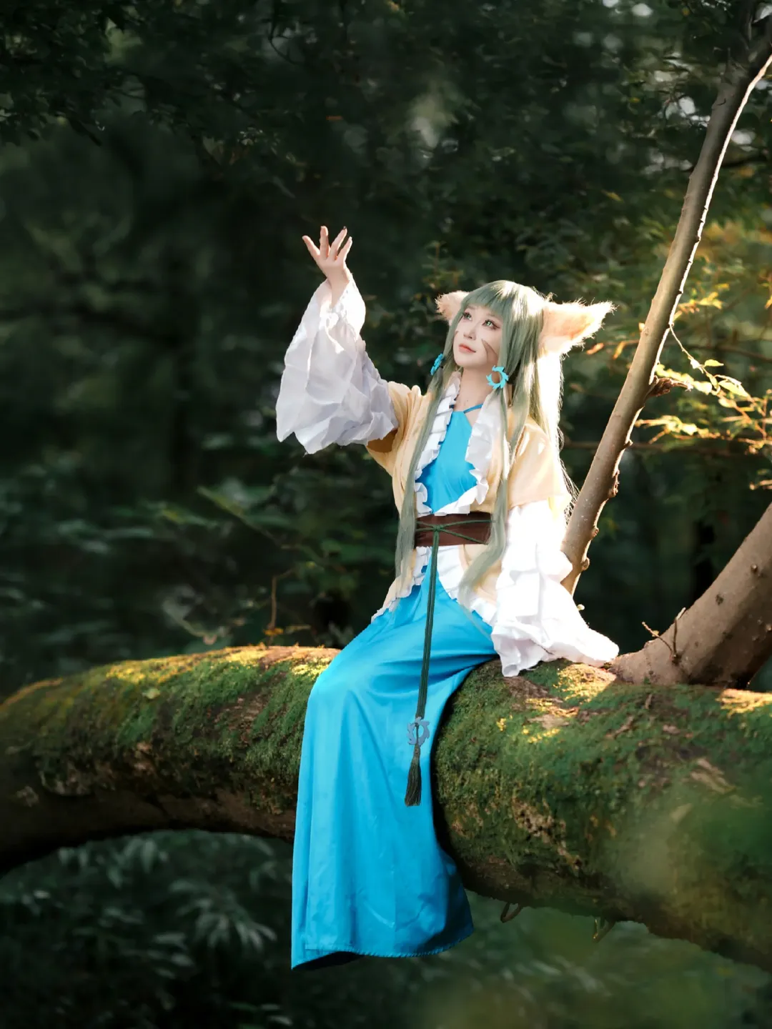二次元摄影, 狐妖小红娘, Cosplay正片, 涂山容容cos, 森系外景 - 第1张