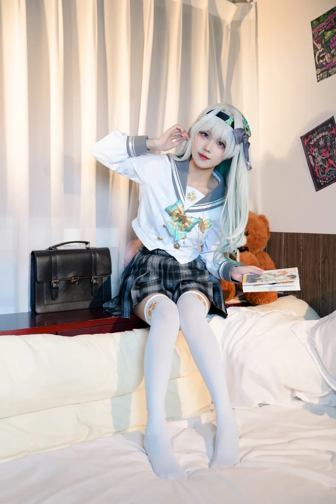 cosplay, 二次元攝影, 崩壞星穹鐵道, 流螢cos, jk制服 - 第12張