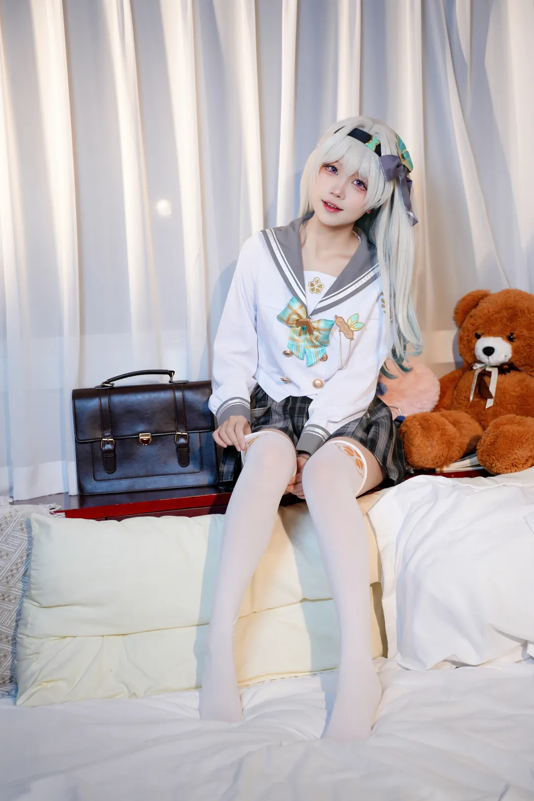 cosplay, 二次元攝影, 崩壞星穹鐵道, 流螢cos, jk制服 - 第5張