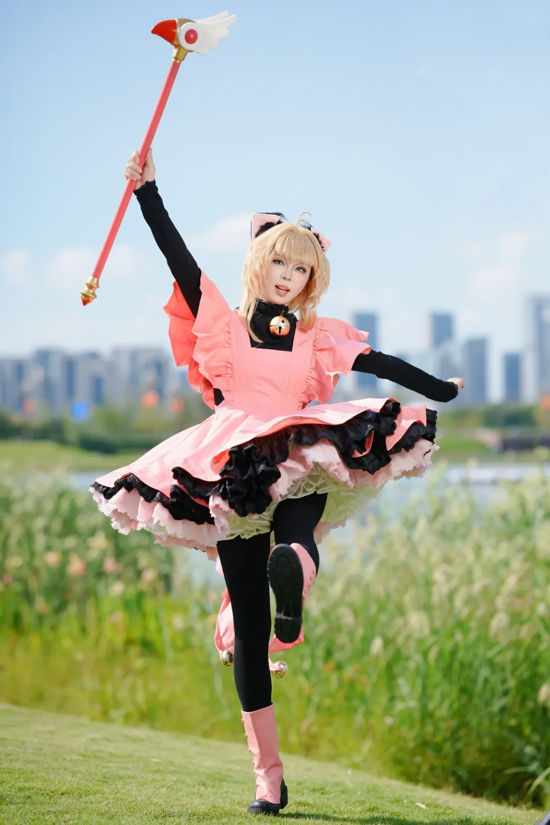 二次元摄影, cos正片, 魔法少女, 小樱cos, 魔卡少女樱 - 第1张