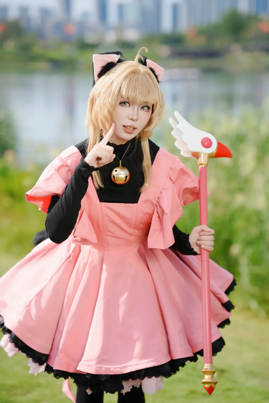 二次元摄影, cos正片, 魔法少女, 小樱cos, 魔卡少女樱