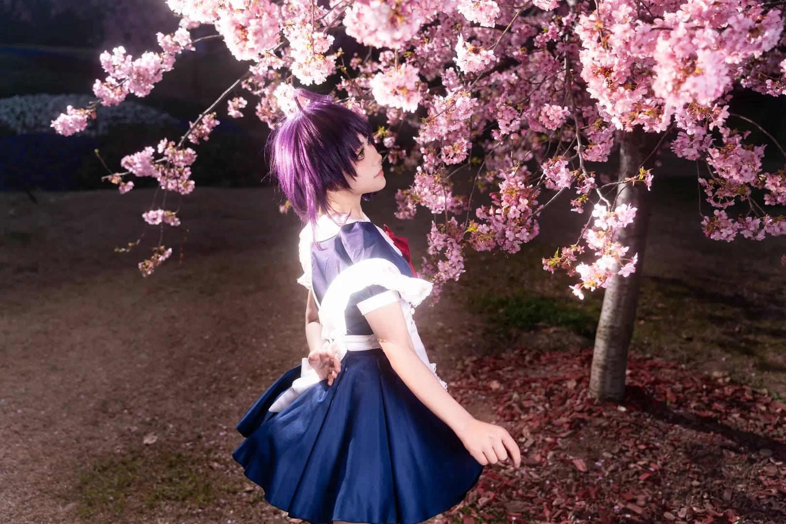 中二病也要谈恋爱, 漫花庄园, cosplay正片, 樱花外景, 小鸟游六花cos - 第2张