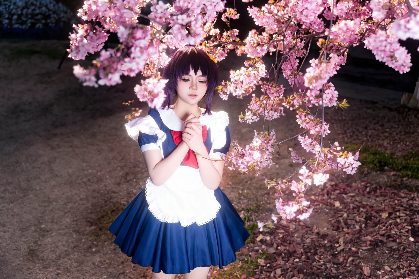 中二病也要谈恋爱, 漫花庄园, cosplay正片, 樱花外景, 小鸟游六花cos - 第3张