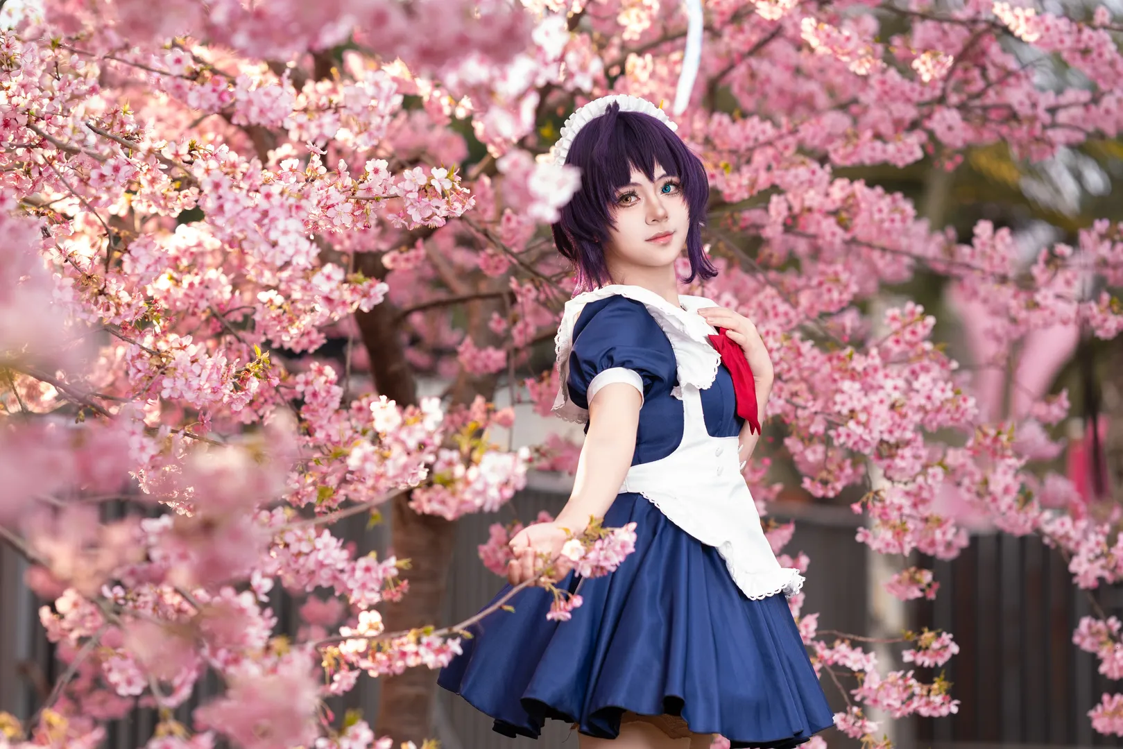 中二病也要谈恋爱, 漫花庄园, cosplay正片, 樱花外景, 小鸟游六花cos