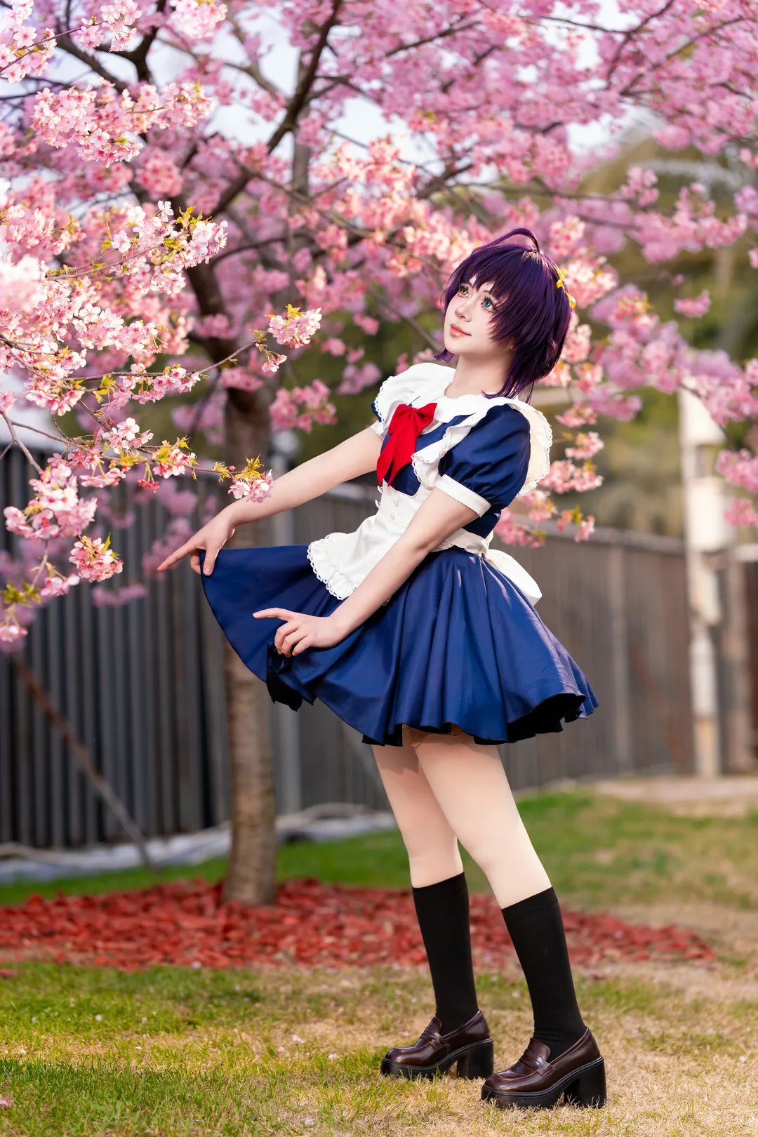 中二病也要谈恋爱, 漫花庄园, cosplay正片, 樱花外景, 小鸟游六花cos - 第7张