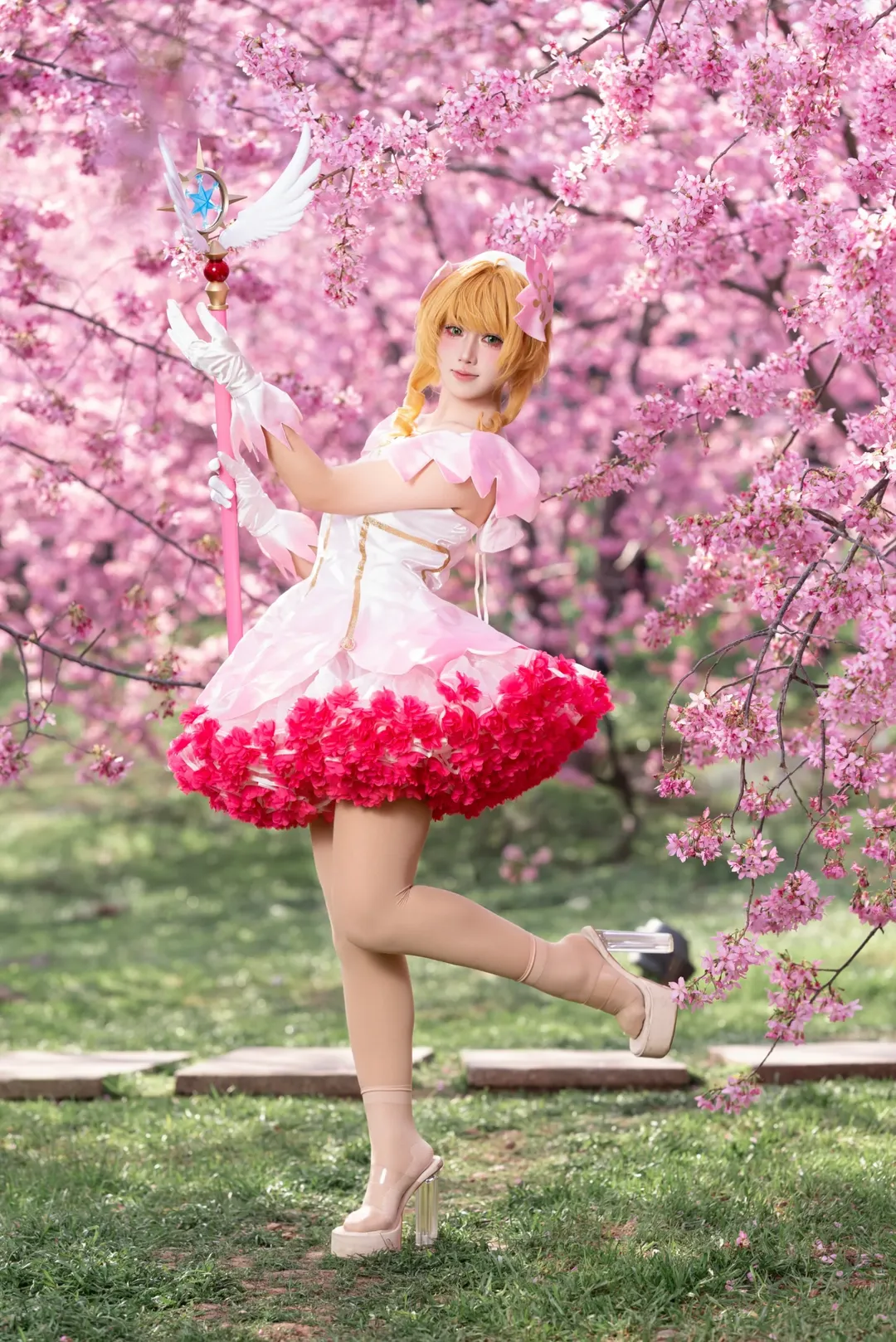 cosplay, 二次元攝影, 櫻花外景, 夢幻少女, 萌系Cos