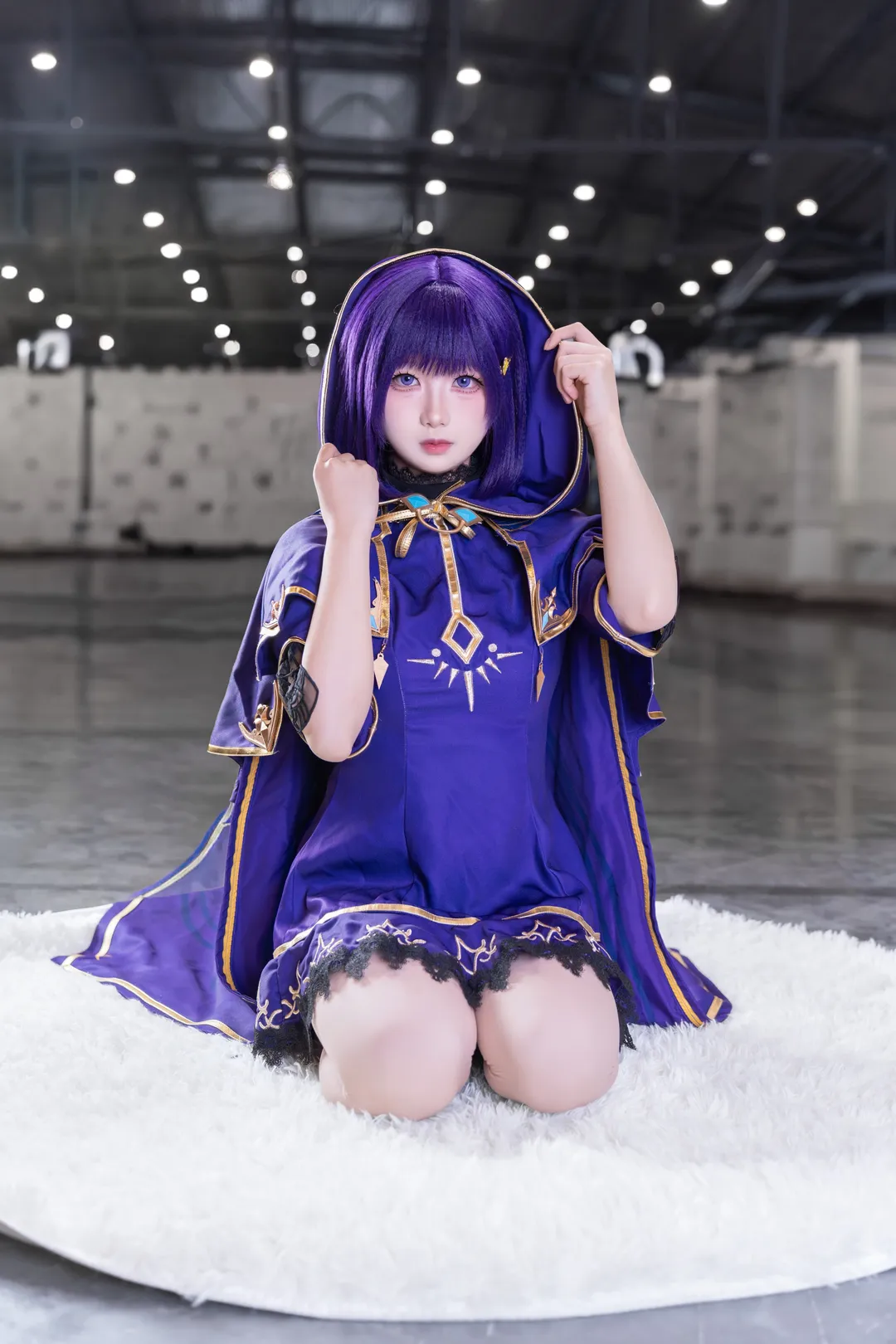 二次元摄影, 漫展场照, cosplay分享, 紫发cos, 紫色服装 - 第3张