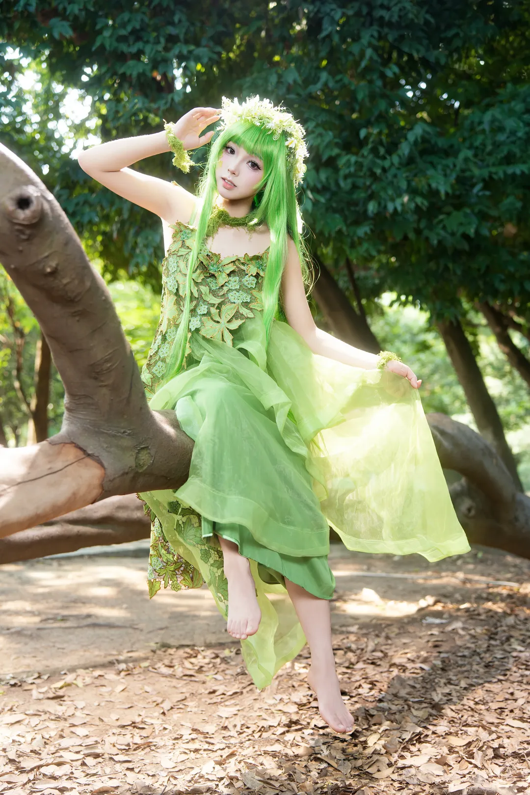 二次元撮影, 美的スタイル, エルフ少女, 森の妖精コスプレ, オズの魔法使い - 2枚目