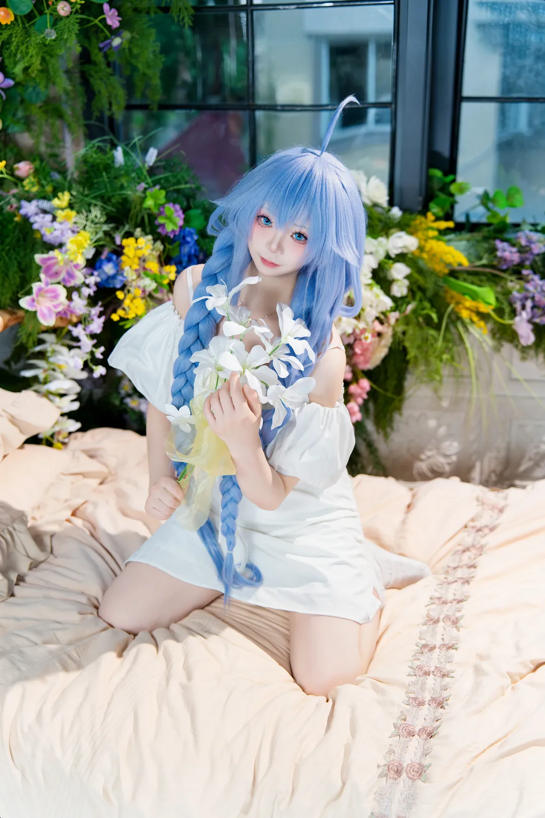cosplay, 睡衣, 洛琪希cos, 无职转生, 水魔法