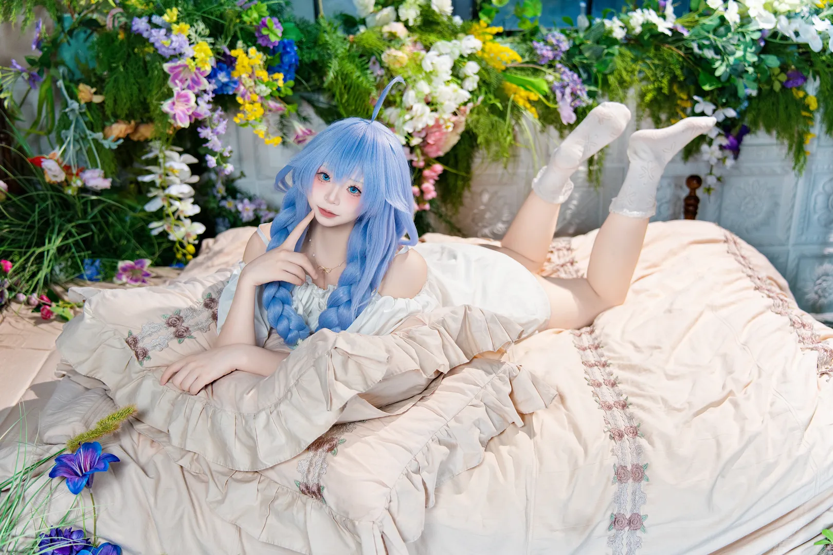 cosplay, 睡衣, 洛琪希cos, 无职转生, 水魔法 - 第2张